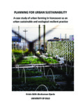 planning for urban sustainability - City Farmer's Urban Agriculture 