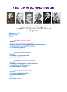 A History of Economic Thought