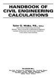 Handbook of Civil Engineering Calculations
