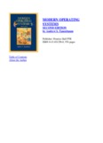 modern operating systems modern operating systems