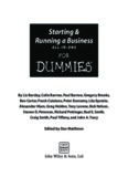 Starting and Running a Business All-in-one for Dummies (For Dummies)