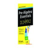 Pre-Algebra Essentials For Dummies (For Dummies (Math & Science))