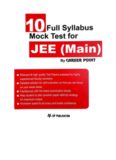 10 Full Syllabus Mock Test for IIT JEE Main C P Publication Career Point Kota Physics Chemistry