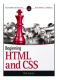 Beginning HTML and CSS