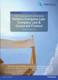 Pettet, Lowry & Reisberg’s company law : company and corporate finance law.