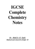 IGCSE Complete Chemistry Notes