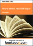 How to Write a Research Paper