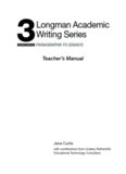 Longman Academic Writing Series