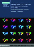 Trade Policy Flexibility and Enforcement in the WTO: A Law and Economics Analysis (Cambridge International Trade and Economic Law)
