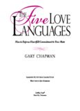The Five Love Languages How to Express Heartfelt Commitment to your Mate