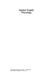 Applied English Phonology, Second Edition