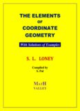 S L Loney s  Coordinate Geometry with Solutions of Examples Math Valley