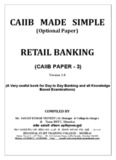 CAIIB PAPER -3 Retail Banking
