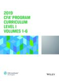 2019 CFA Program Curriculum Level I, Volumes 1-6