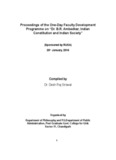 Dr. BR Ambedkar, Indian Constitution and Indian Society