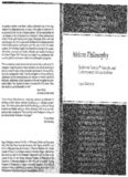 African Philosophy. Traditional Yoruba Philosophy and Contemporary African Realities