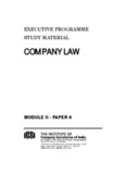 Company Law - The Institute of Company Secretaries of India, The 