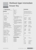 Workbook Upper intermediate Answer Key - English at your fingertips