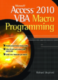 Microsoft Access VBA Macro Programming