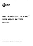 The Design of the UNIX Operating System Maurice Bach