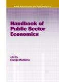 Handbook of Public Sector Economics (Public Administration and Public Policy)