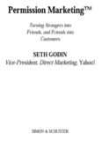 Permission Marketing : Turning Strangers Into Friends And Friends Into Customers