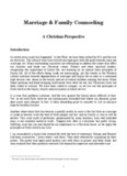 Marriage & Family Counseling