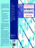 An introduction to mathematics for economics