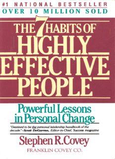 Seven habits of highly effective people