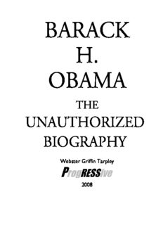 Barack H. Obama: The Unauthorized Biography