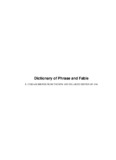 Dictionary of Phrase and Fable