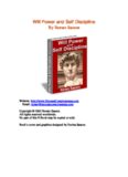 Will Power and Self Discipline