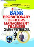 Bank Probationary Officers Common Written Exam.