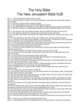 The Holy Bible The New Jerusalem Bible NJB