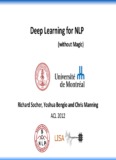 Deep Learning for NLP - The Stanford NLP