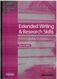 English for Academic Study: Extended Writing and Research Skills