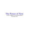 The Power of Now, Eckhart Tolle - Shroomery