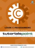 Learn C Programming; C Programming Language – TutorialsPoint