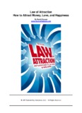 Law of Attraction How to Attract Money, Love, and Happiness