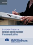 English And Business communication - ICSI