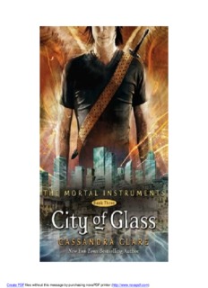 City of Glass Bk 3