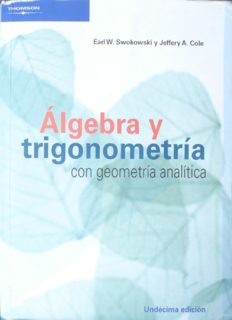Algebra y trigonometria con geometria analitica 11 Edicion
