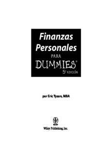 Finanzas Personales Para Dummies
