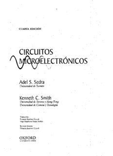 Circuitos microelectrónicos 4a edición. Con CD-ROM incluido 
