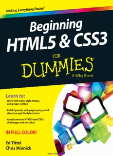 Beginning HTML5 & CSS3 For Dummies