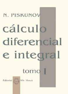 Calculo diferencial e integral tomo1 – N. Piskunov