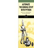 automate the boring stuff with python automate the boring stuff with python