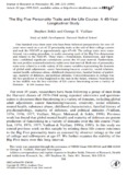 The Big 5 personality traits and the life course - Jordan B. Peterson