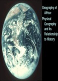 Geography of Africa: Physical Geography and its 