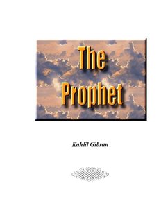 The Prophet by Kahlil Gibran